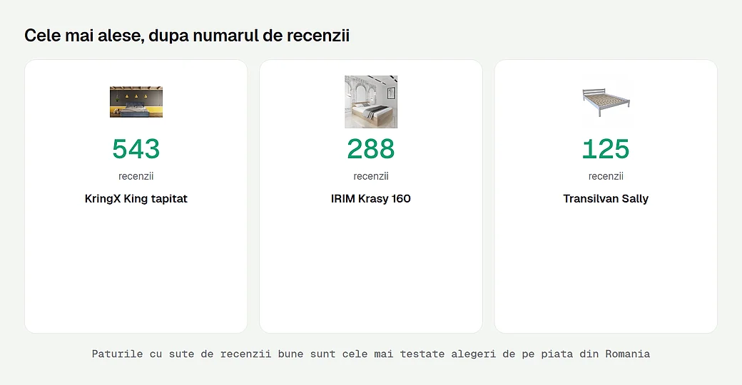 Cele mai alese paturi, dupa recenzii