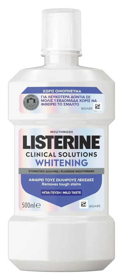 Listerine Advanced White Mild Taste, fara alcool, 500 ml