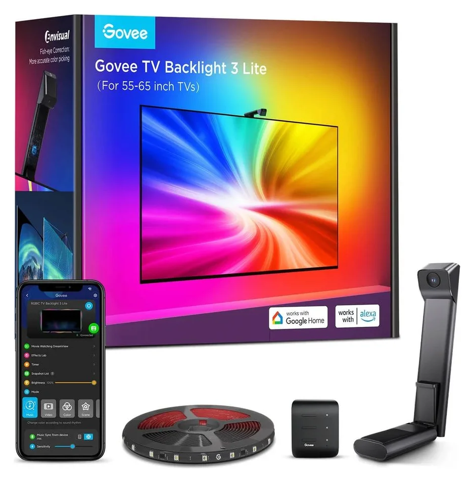 Govee TV Backlight 3 Lite, cu camera