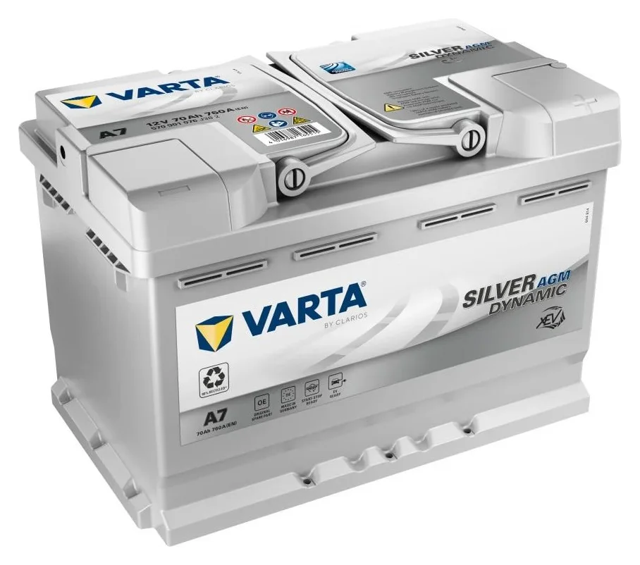 Varta Silver AGM, 70 Ah, 760 A