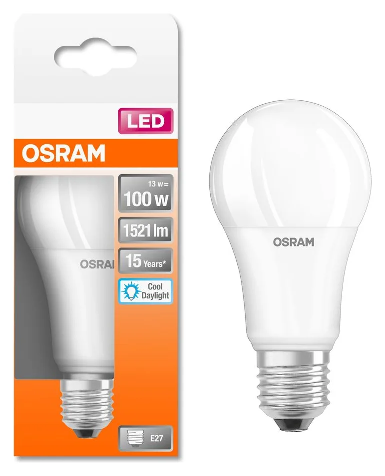 Osram LED STAR FR A100, E27, 13 W, 1521 lm, 6500K