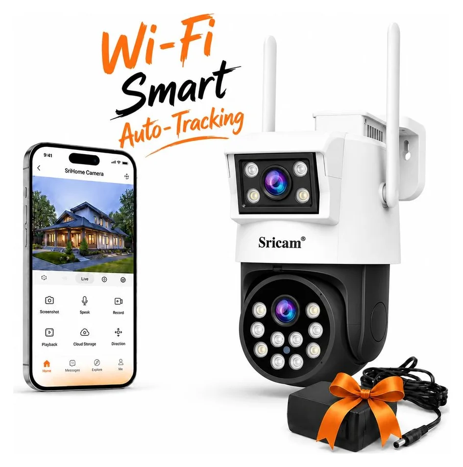 Sricam SH048 Plus, exterior, 9 MP declarati