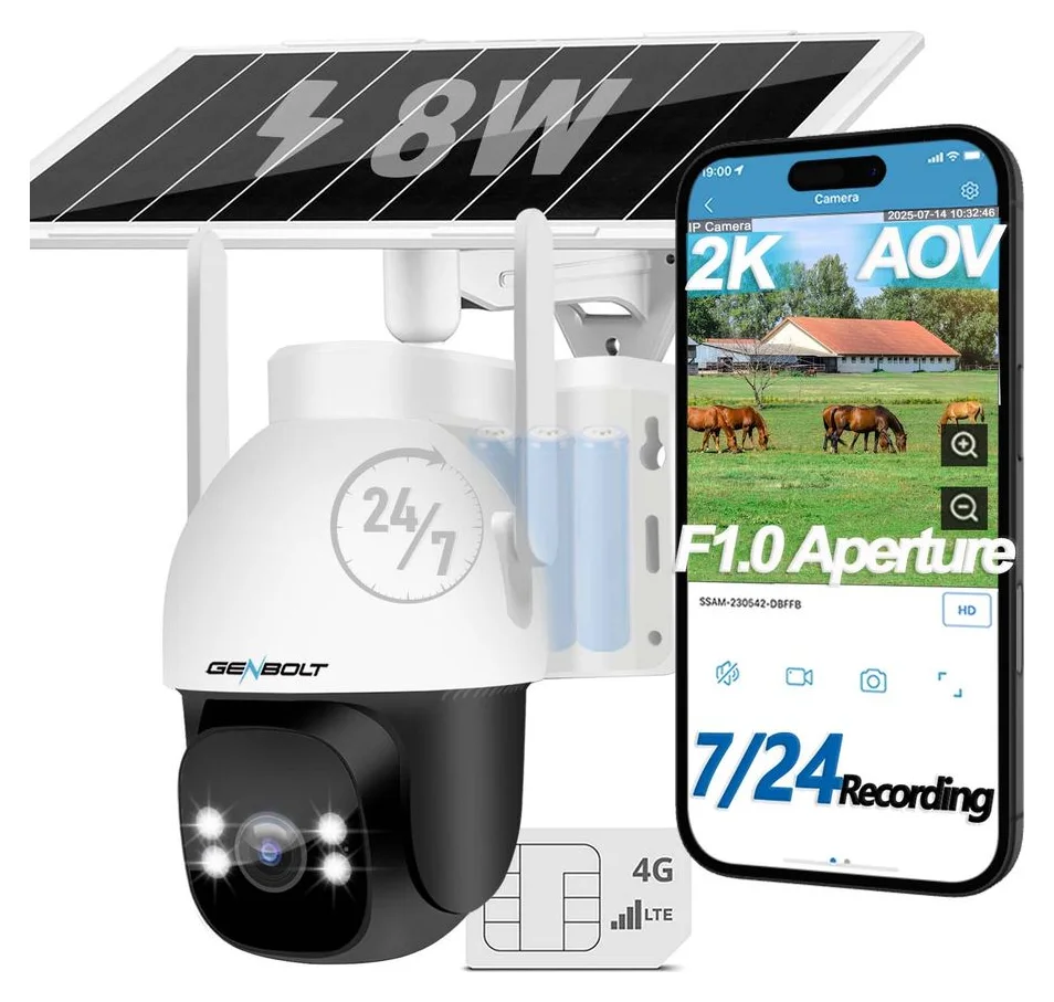 Genbolt 4G cu SIM si panou solar, exterior