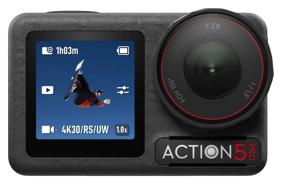 DJI Osmo Action 5 Pro, 40 de megapixeli si patru ore