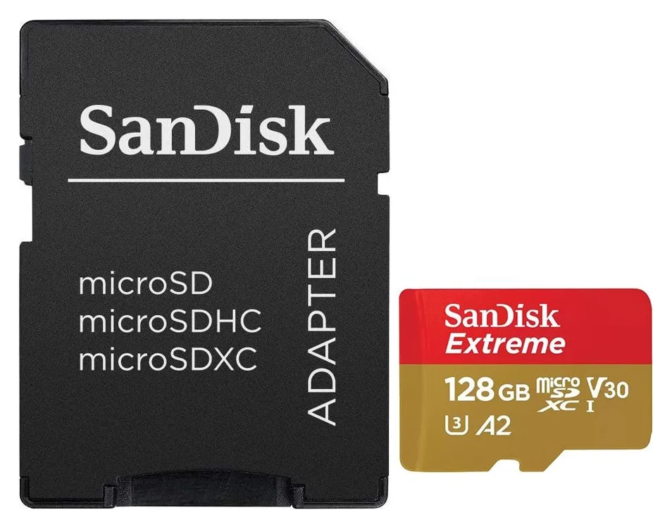 SanDisk Extreme, 128 GB, 190 MB/s declarati
