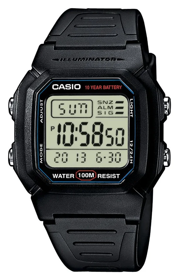 Casio cronograf digital, rasina, alarma si data