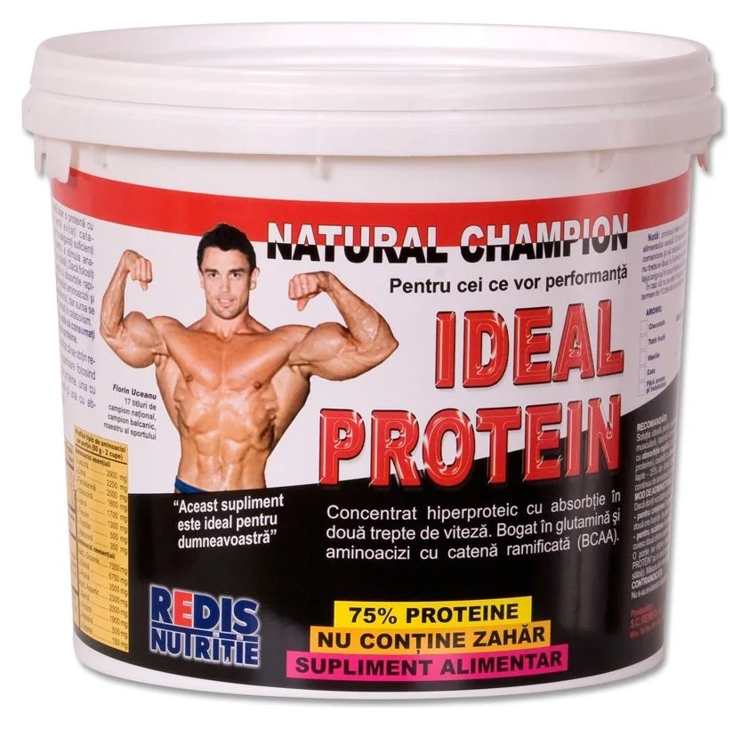 Redis Ideal Protein, 75 g proteina la 100 g, 2 kg