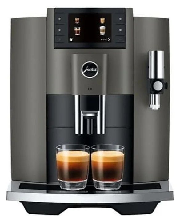 Jura E8 profesional cu afisaj TFT, patru rubrici