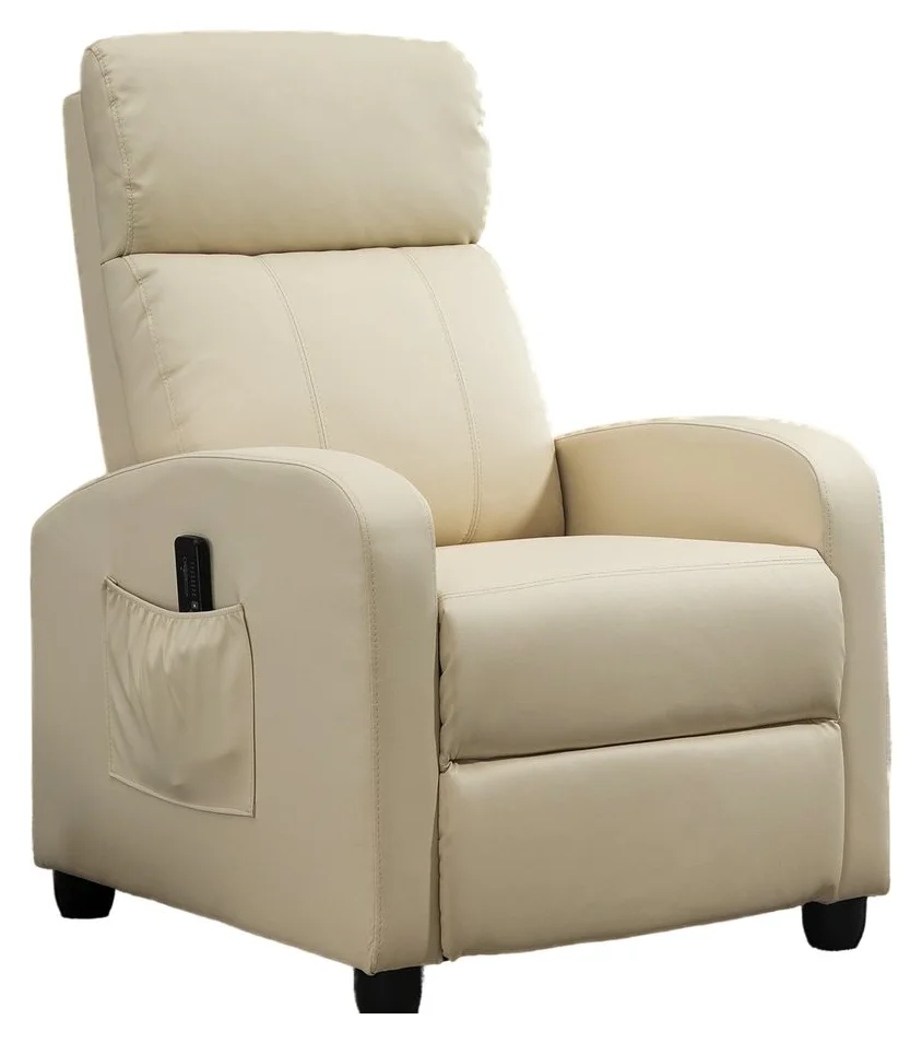 HOMCOM recliner cu masaj, crem