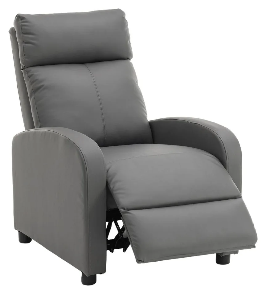 Fotoliu recliner piele ecologica, suport extensibil