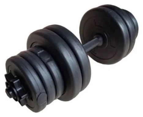 Gantera Spartan 10 kg, discuri cu ciment