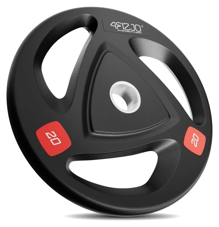 4FIZJO, disc olimpic 20 kg, fonta cauciucata