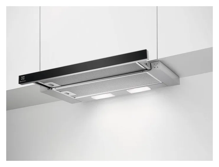 Electrolux LFP326AB, hota incorporabila telescopica 60 cm, 410 m³/h, negru