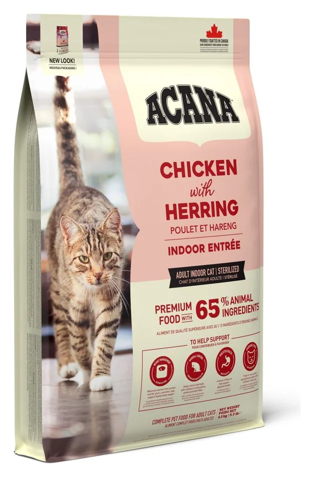 Acana Indoor Entrée, 1,8 kg, 65% ingrediente animale