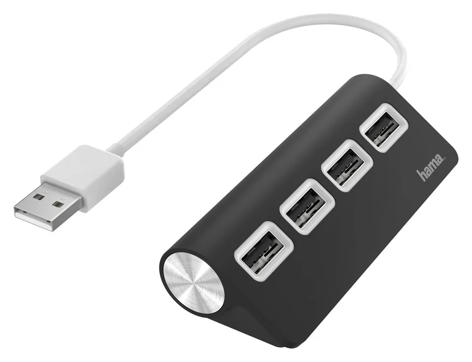 Hama 4 porturi USB 2.0, 185 de pareri si cablu de 15 cm