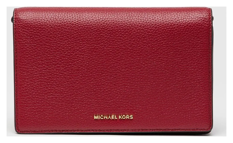 Michael Kors Jet Set, geanta crossbody din piele, violet tyrian, 13x22x5 cm