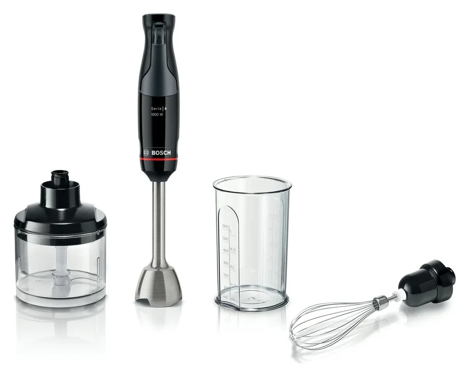 Bosch ErgoMaster MSM4B621, blender vertical 1.000 W, cutit 4 lame, antisplash, picior inox