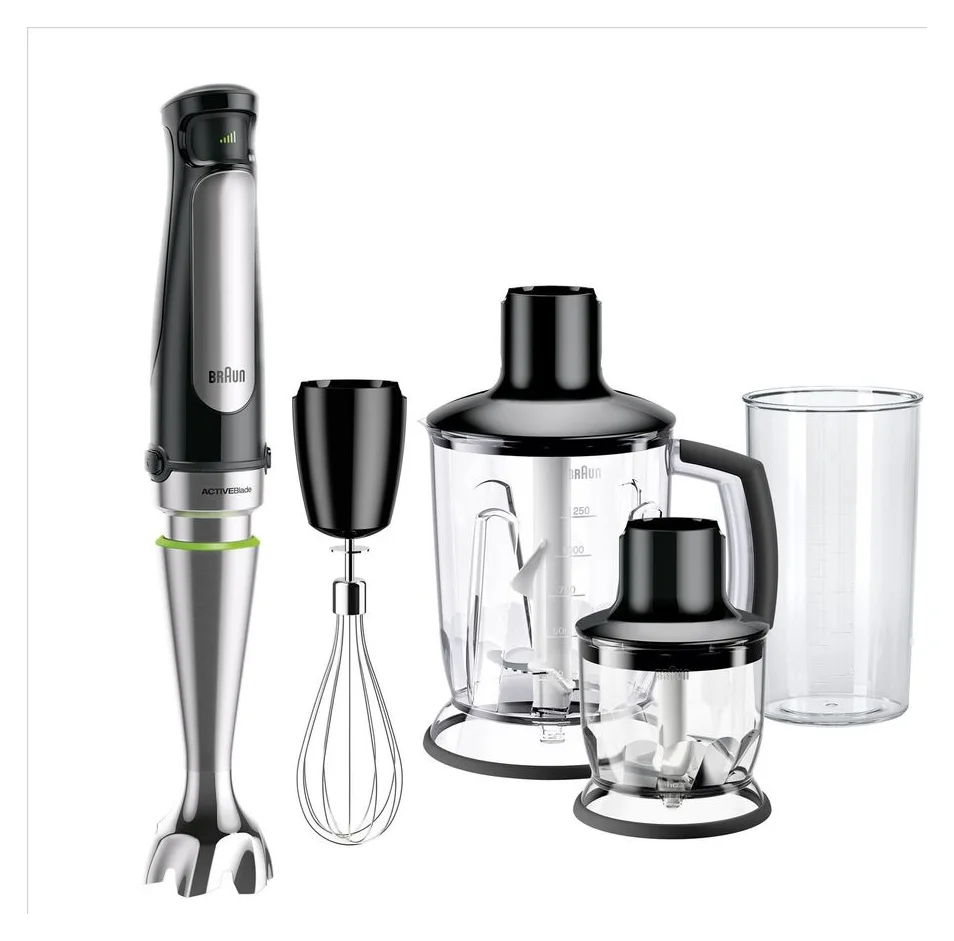 Braun MQ7045X, blender vertical 1.000 W, viteza variabila SmartSpeed, bol 1,25 l, 860 g
