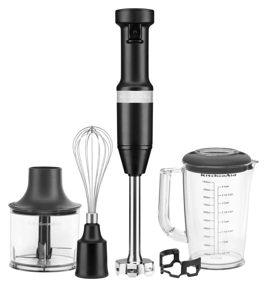 KitchenAid 5KHBV83EOB, blender vertical 180 W, recipient 1 l, onyx black