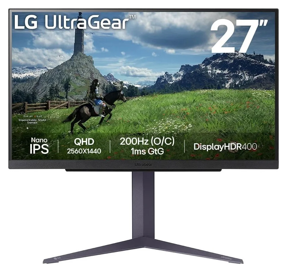 LG UltraGear 27 inch, QHD, 180 Hz, Nano IPS
