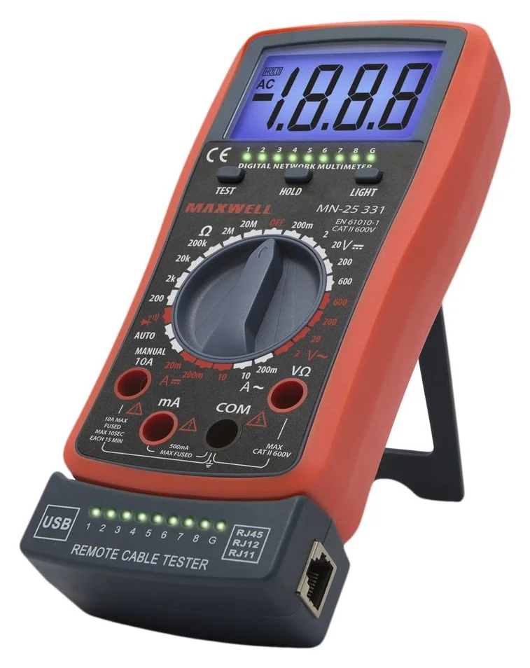 Maxwell 25331, USB si RJ, iluminare de fundal