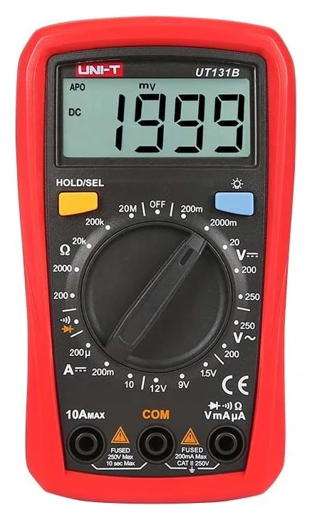 UNI-T UT131B, cel mai ieftin UNI-T, domeniu AC pana la 250 V