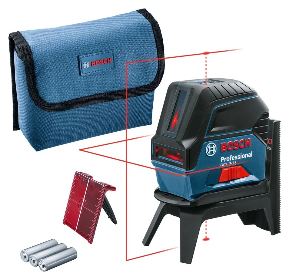 Bosch GCL 2, cruce plus puncte de aplomb