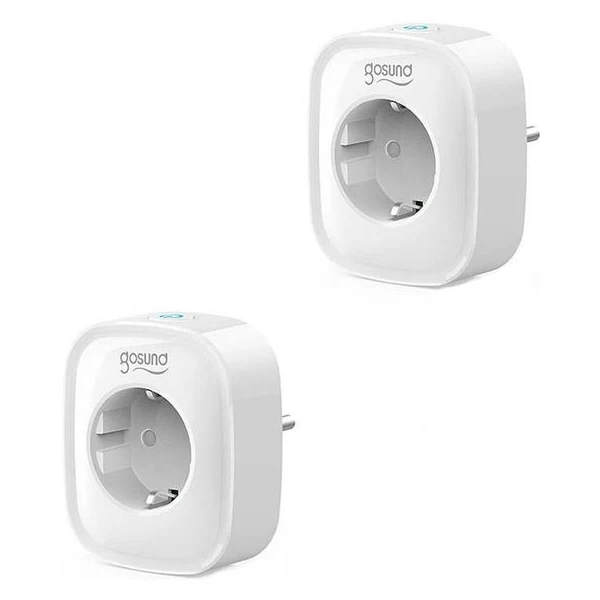 Pachet 2 prize inteligente Gosund SP1, Wi-Fi, 16A, 3680W, monitorizare consum