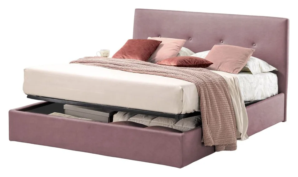 Pat tapitat rabatabil, 160 x 200