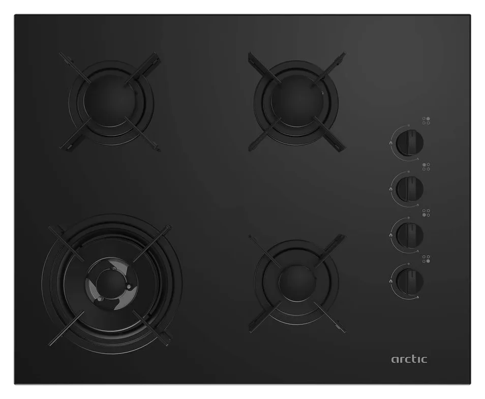 Arctic ARNGW64127SB, 4 arzatoare, 7,8 kW, sticla