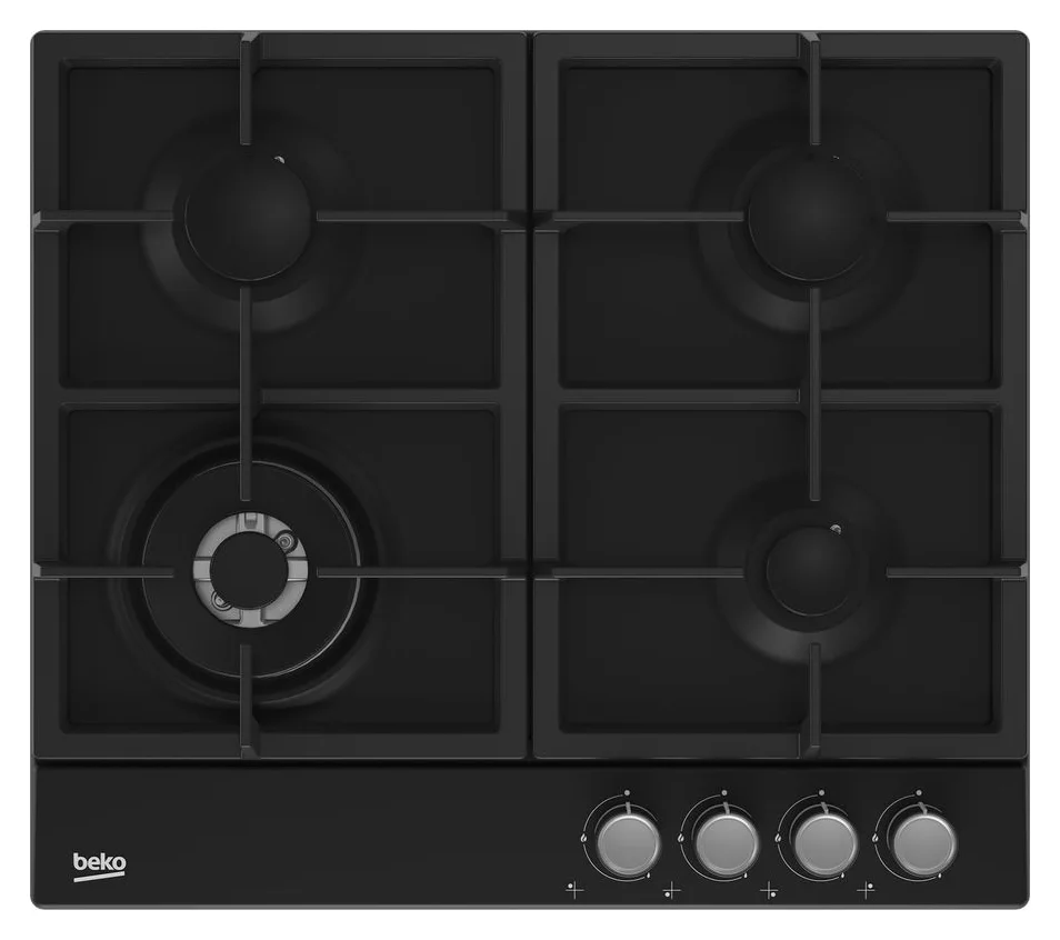 Beko HIAW64225SB negru, 7,8 kW, inox si fonta