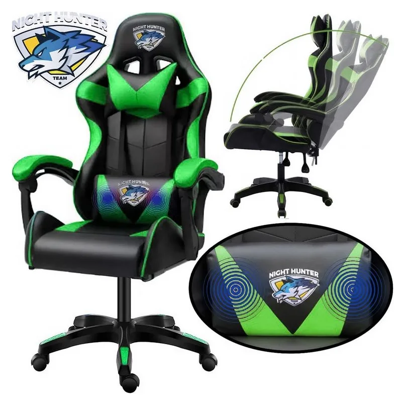 Scaun de gaming cu suport de picioare, 292 de lei