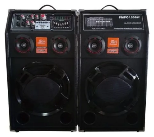 Set boxe profesionale JRH, microfon wireless, 1.500 W RMS