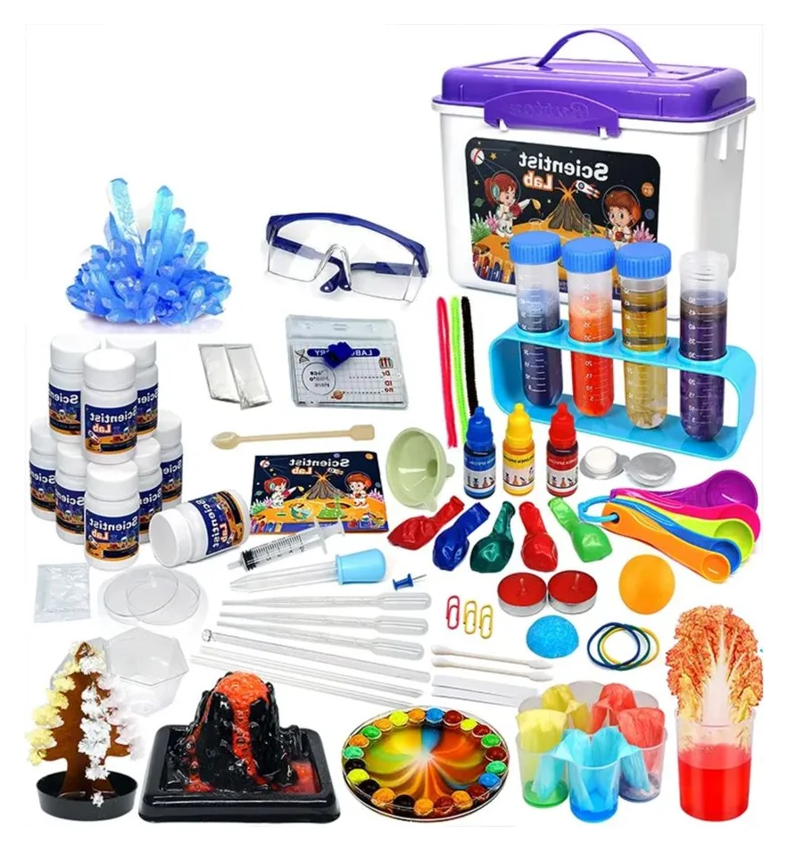 Set STEM de stiinta, 80 de experimente, 6-10 ani