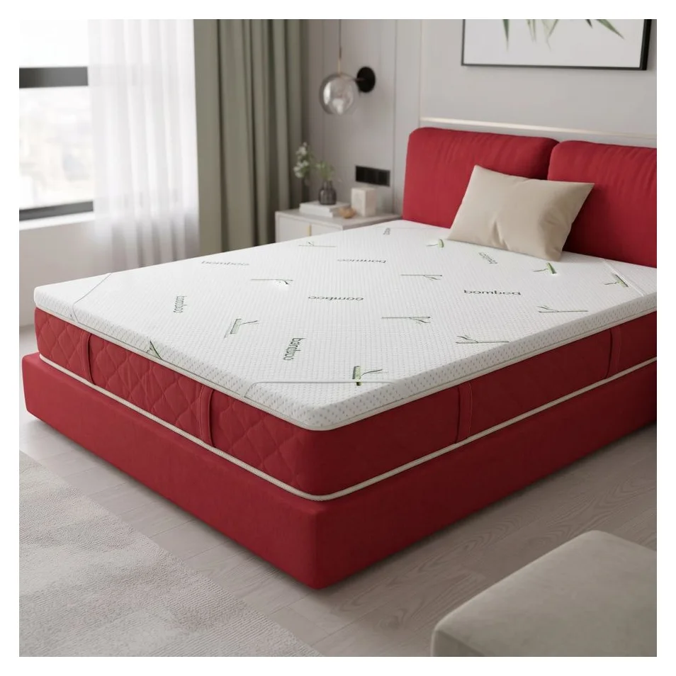 Amo Dormire, topper 164x200 cm, 7 cm grosime, husa bio din bambus