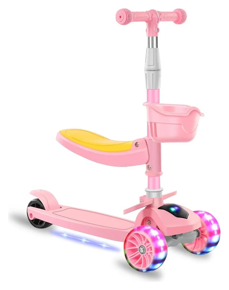 Trotineta cu sezut 2 in 1, LED si muzica
