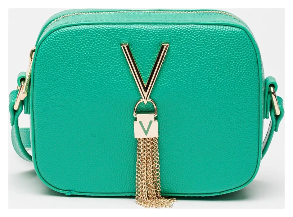 Valentino Bags Divina, geanta crossbody, verde aquamarin, 13x17x6 cm
